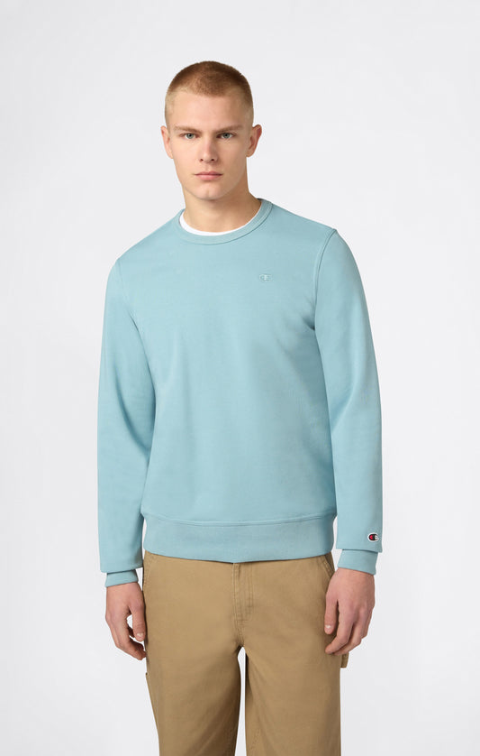 Herren-Sweatshirt aus leichtem Material mit tonaler Logostickerei