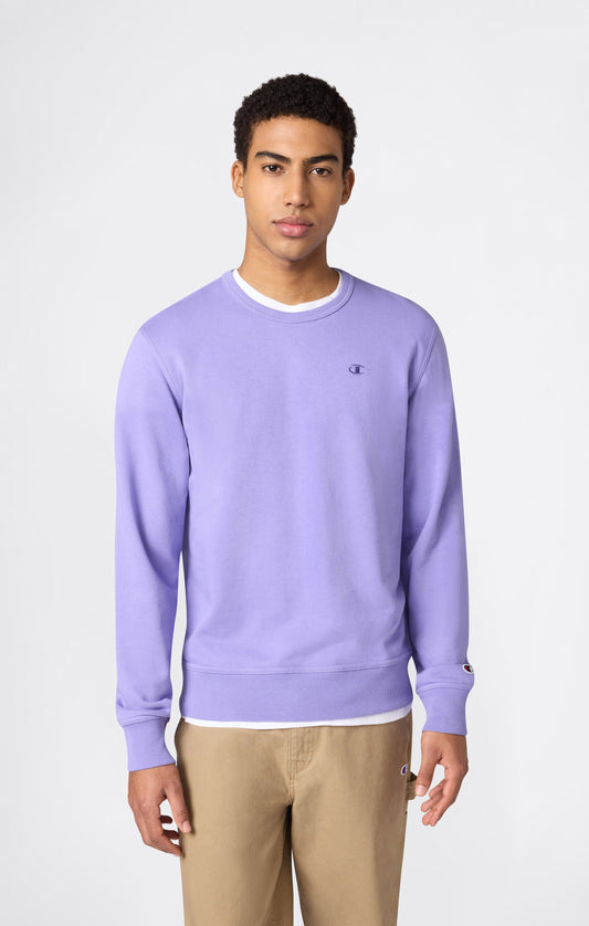 Herren-Sweatshirt aus leichtem Material mit tonaler Logostickerei