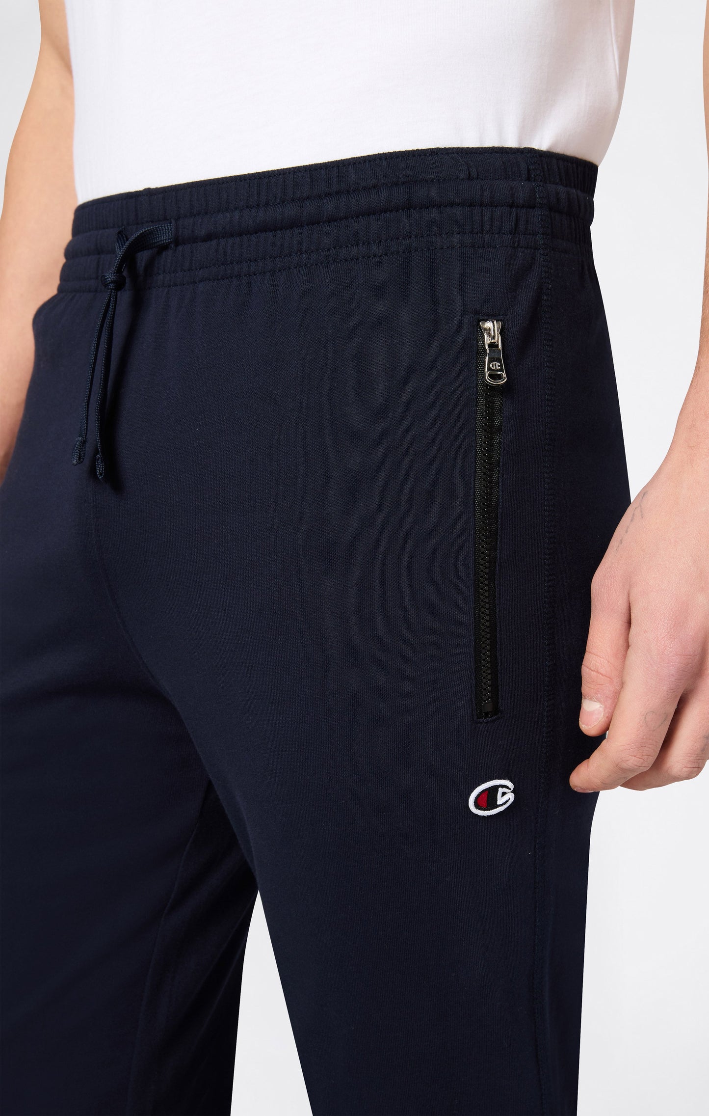 Slim Fit Men's Light Rib Cuff Pants with Zip Pockets Icons