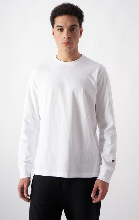 Oversized Herren Langarm-T-Shirt aus weicher, schwerer Baumwolle