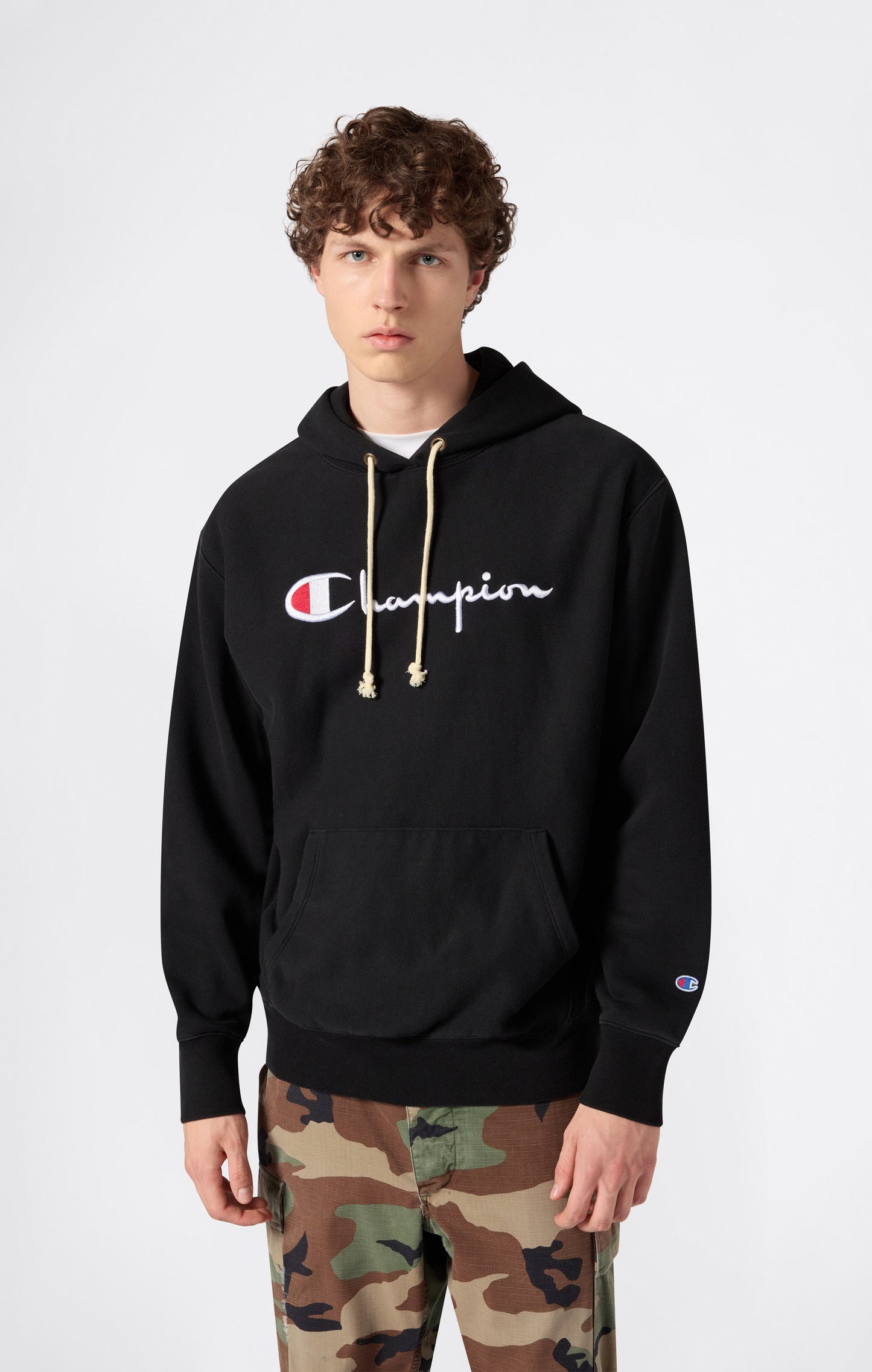Reverse Weave Men's Loose Fit Hoodie