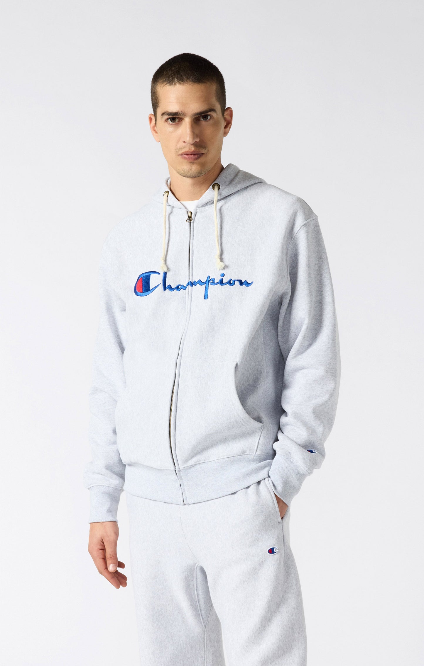 REVERSE WEAVE Herren Kapuzenpullover mit Reißverschluss