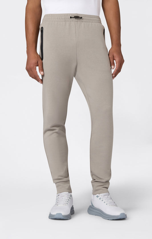 Herren-Stretchhose aus Polycotton mit Bündchen C-Tech