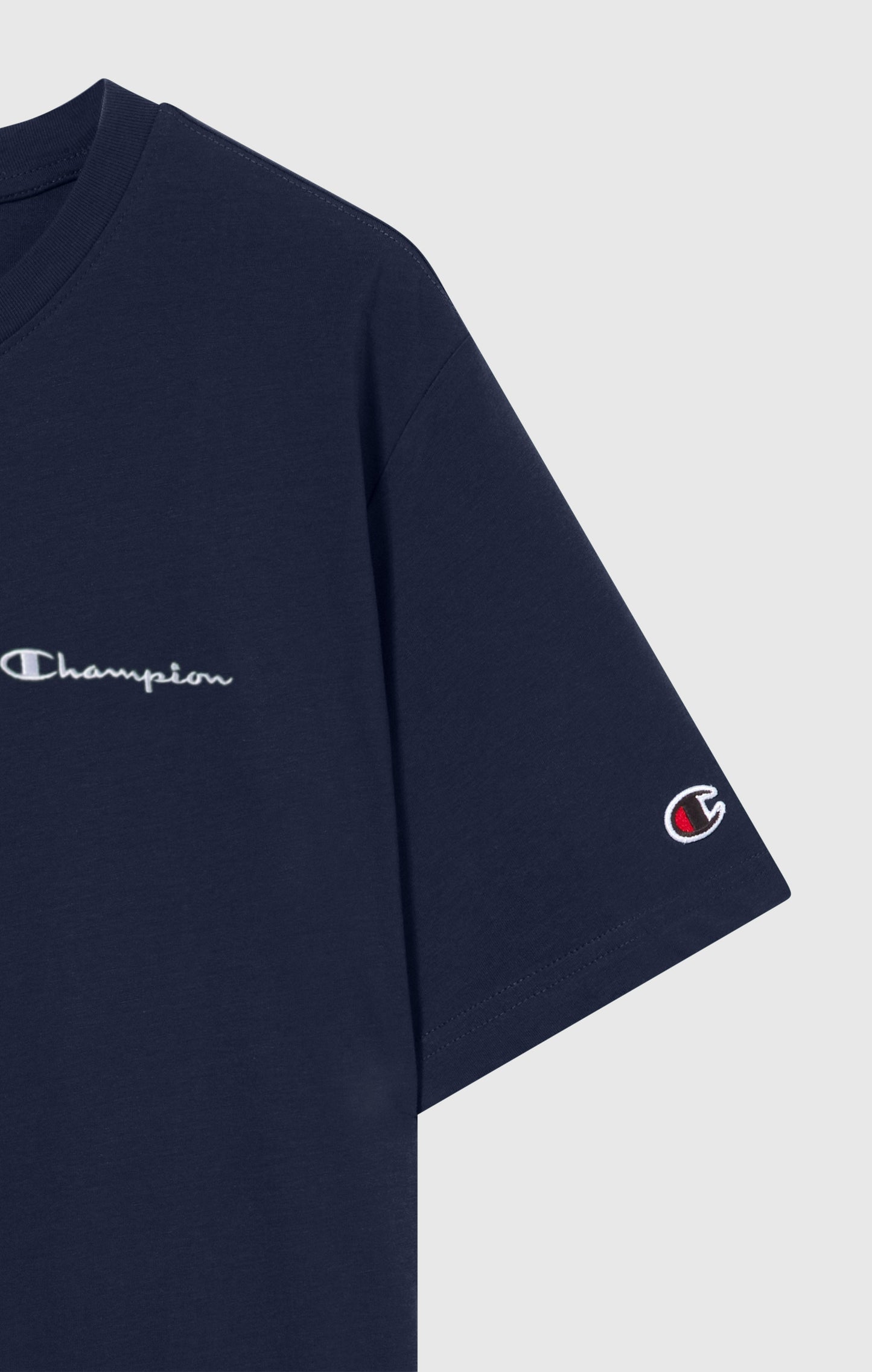 Herren-T-Shirt mit kleinen gestickten Logo-Symbolen