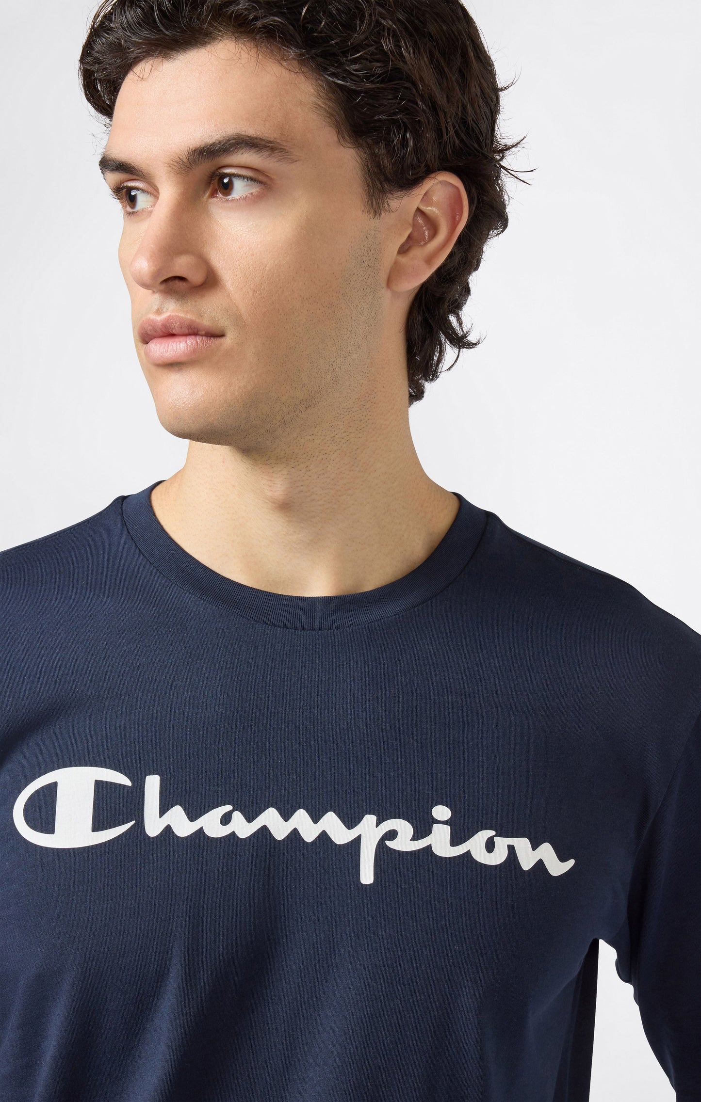 Men's Long Sleeve T-Shirt Script Logo