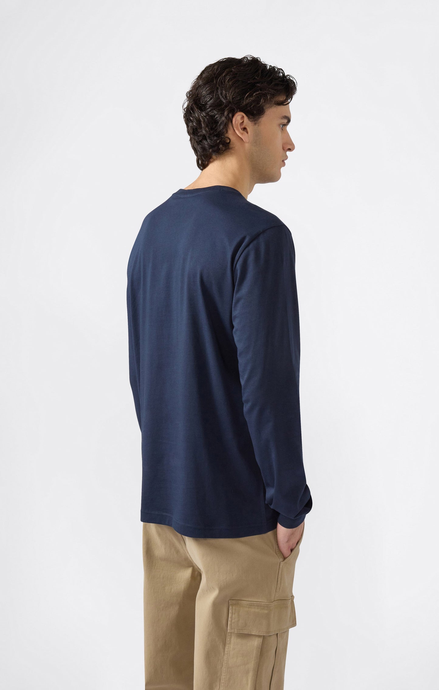 Men's Long Sleeve T-Shirt Script Logo