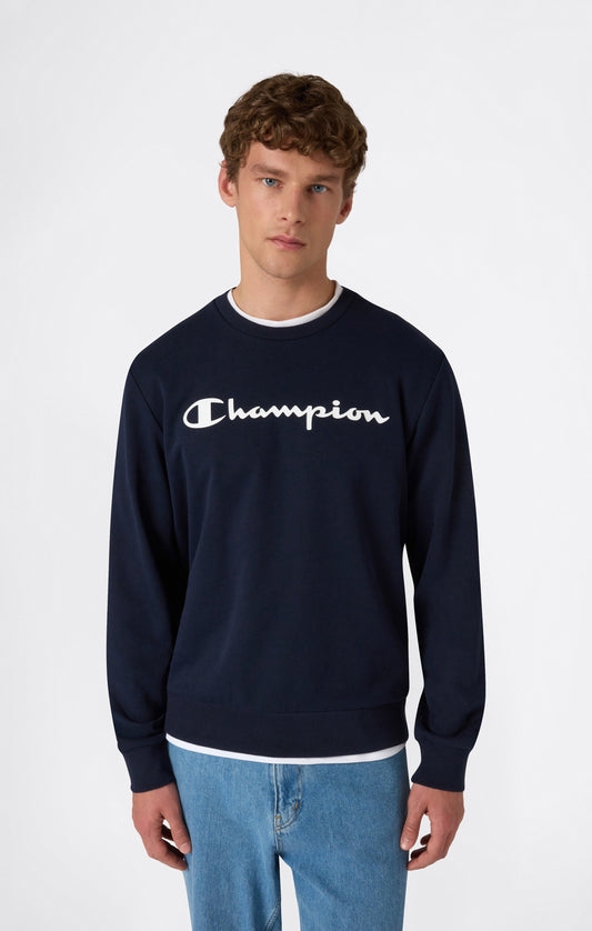 Herren-Sweatshirt mit Rundhalsausschnitt und Maxi-Logoprint