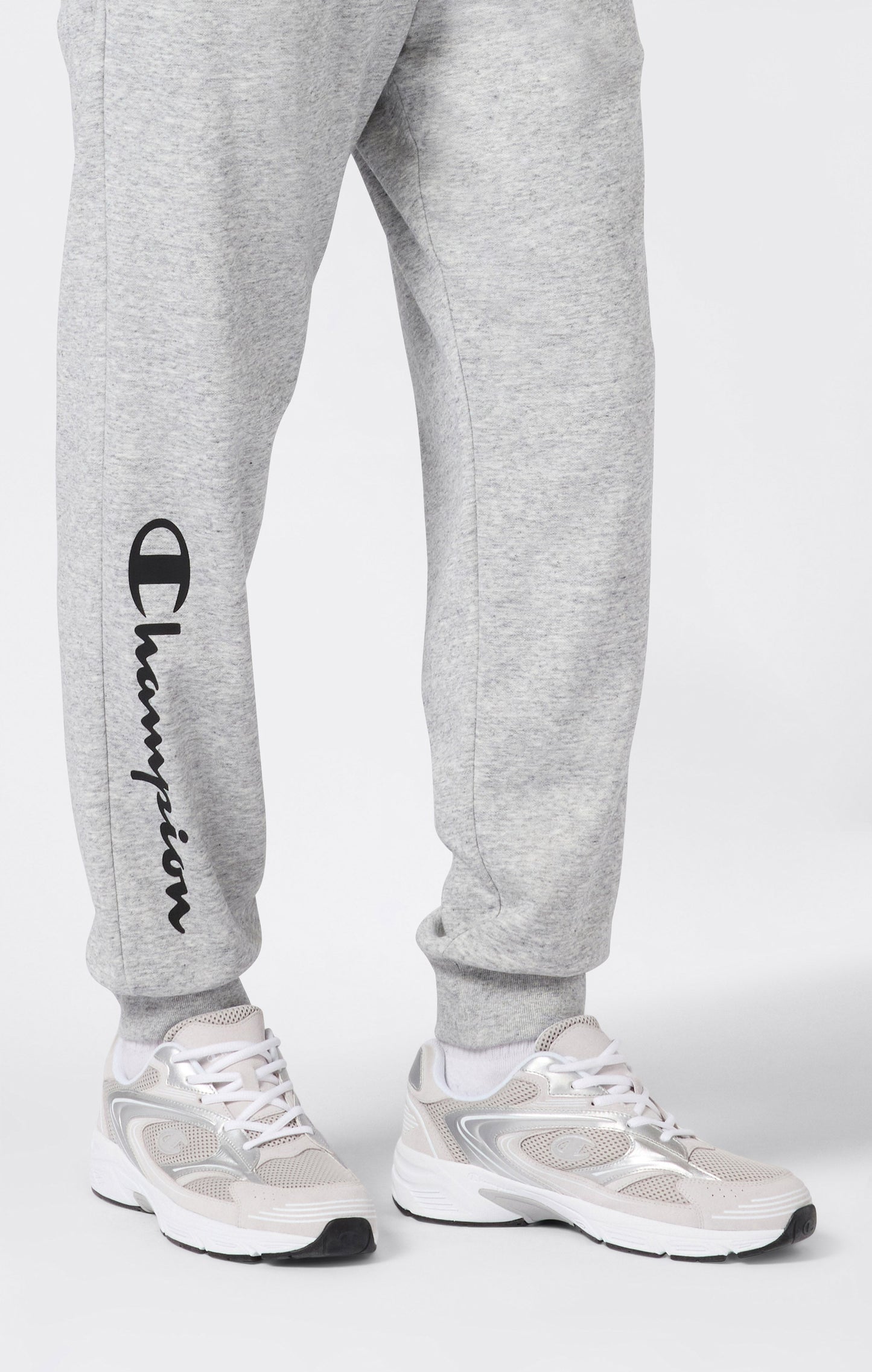 Herren-Leichtgewicht-Jogginghose mit Rippbündchen und Maxi-Print-Logo