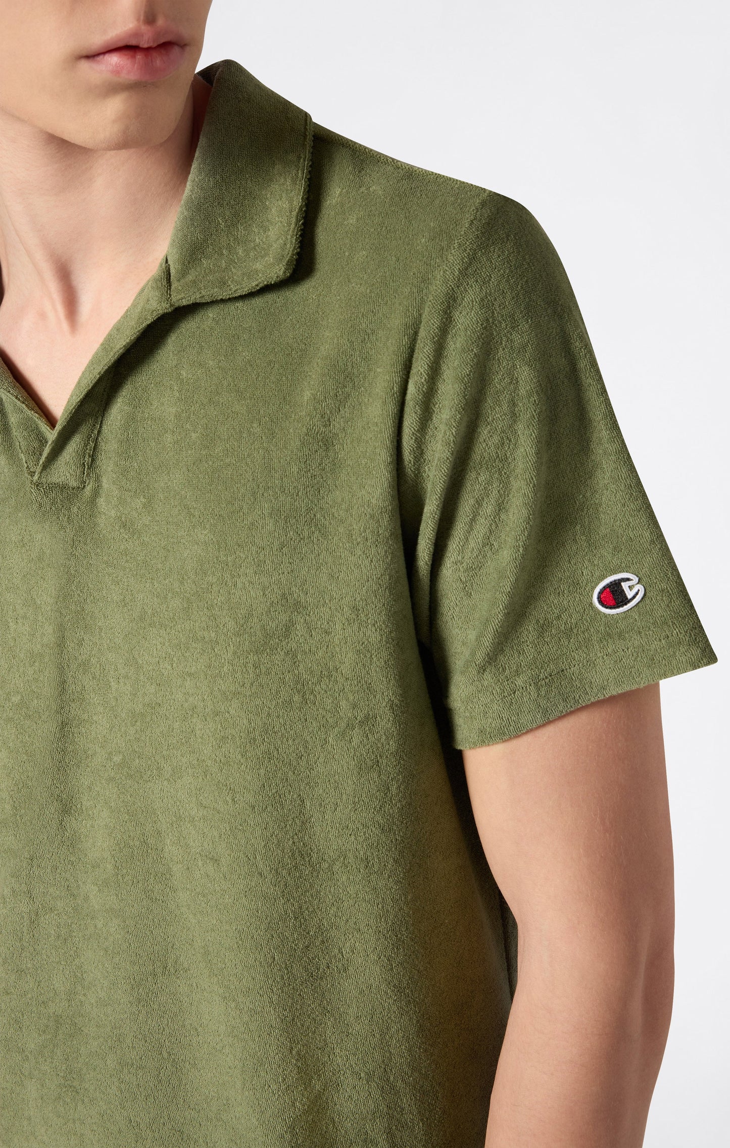 Men's Towel Terry Polo Shirt