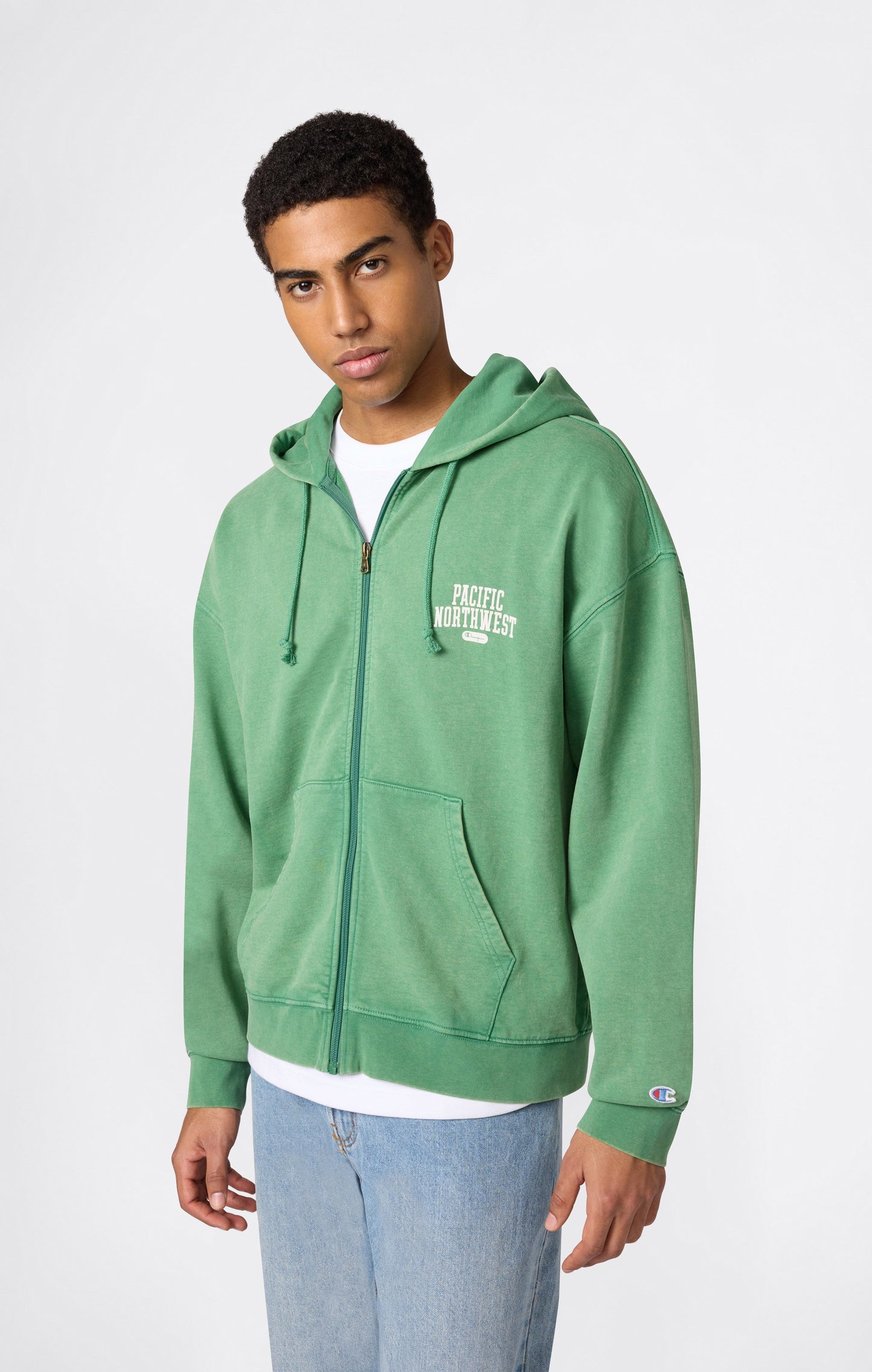 Men's East West Full Zip Hooded Sweatshirt