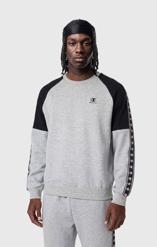 Herren Interlock Tape Logo Rundhals-Sweatshirt