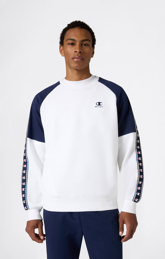 Herren Interlock Tape Logo Rundhals-Sweatshirt