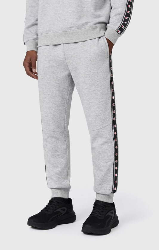 Herren Interlock Hose mit Logo-Rippbündchen