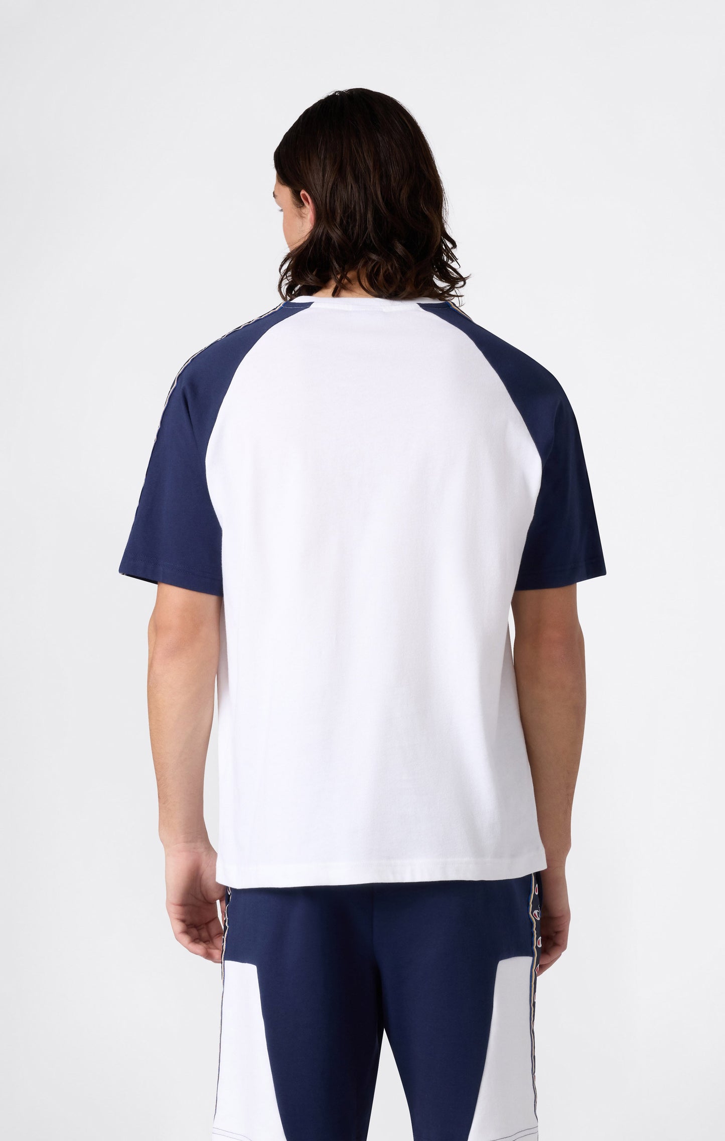 Herren T-Shirt mit Raglanärmeln und Logo-Tape