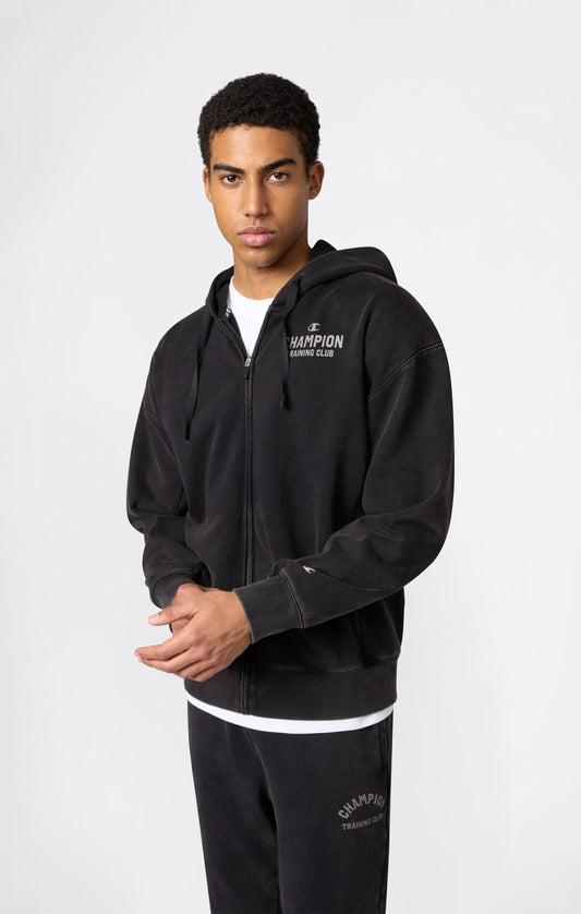 Herren Hoodie mit durchgehendem Reißverschluss im Box-Stil