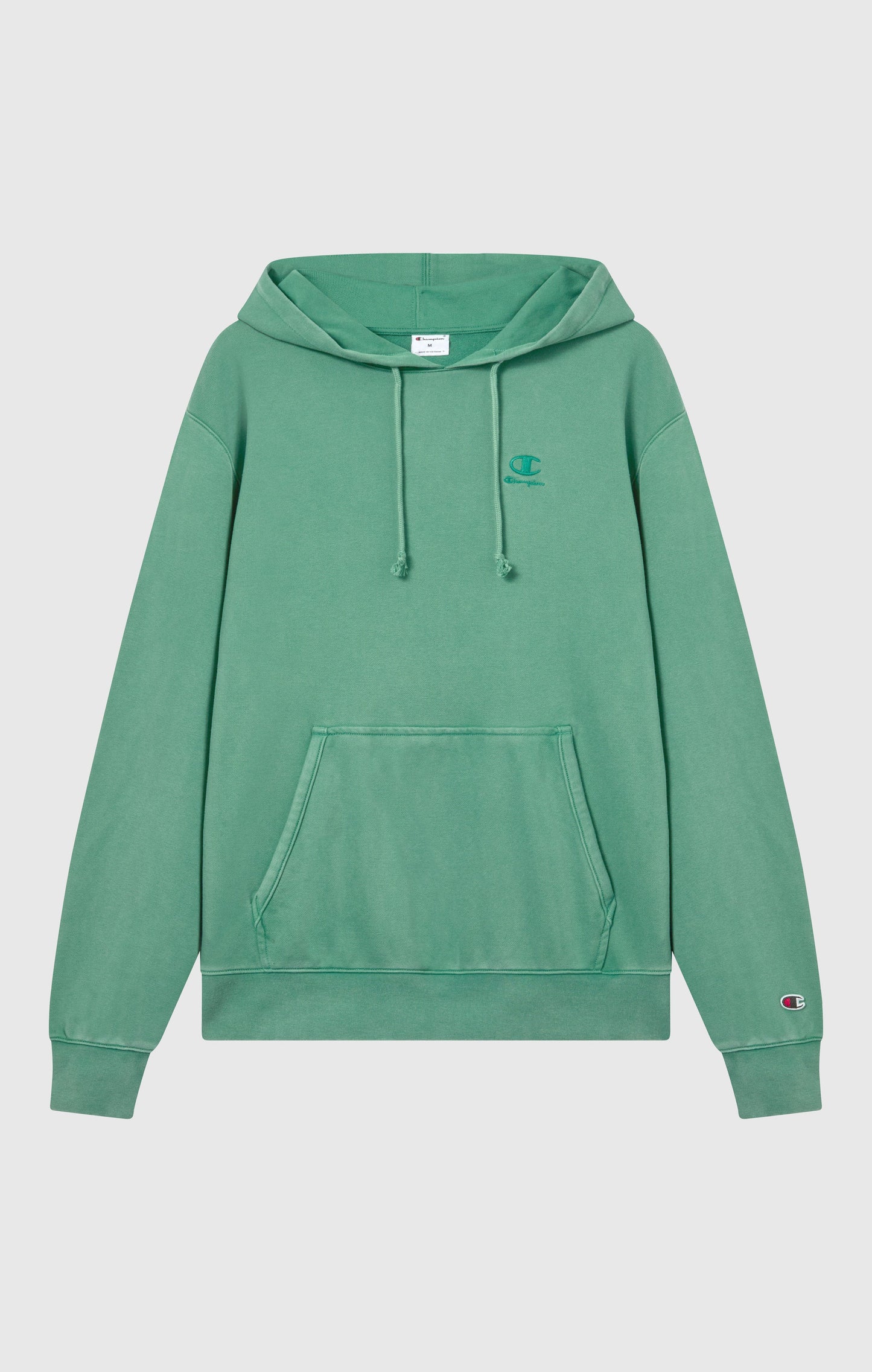 Men's Hooded Sweatshirt with Embroidered Logo and Washed Effect Icons