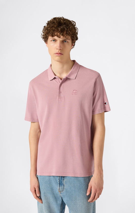 Men's Washed Effect Polo Icons