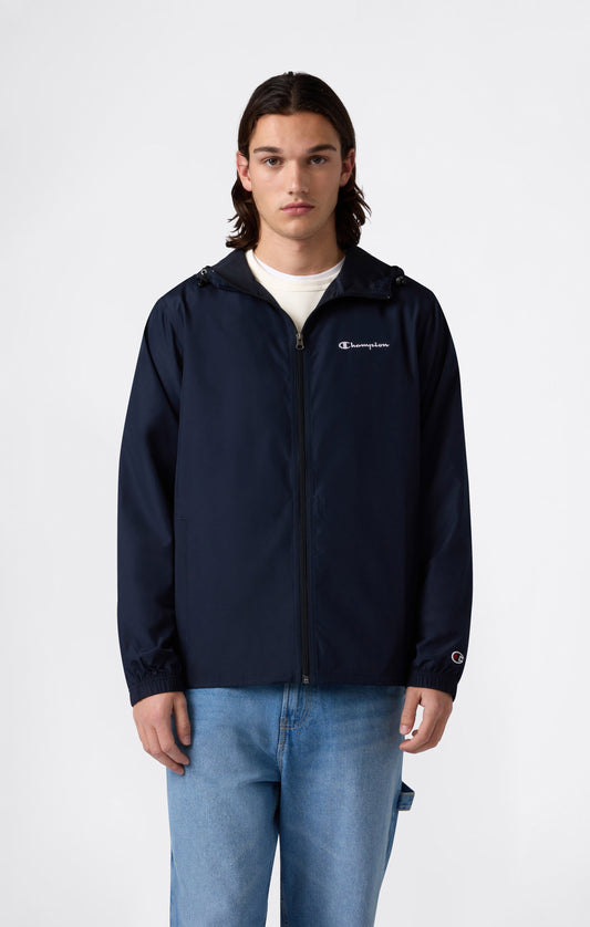 Herren Leichte Kapuzen-Windjacke mit durchgehendem Reißverschluss