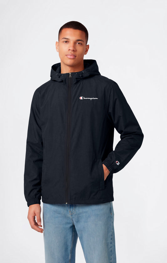 Herren Leichte Kapuzen-Windjacke mit durchgehendem Reißverschluss