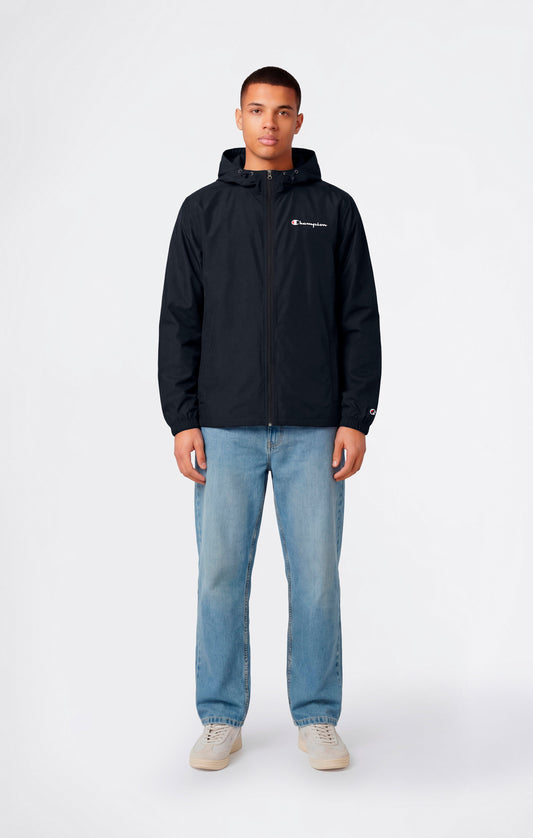 Herren Leichte Kapuzen-Windjacke mit durchgehendem Reißverschluss