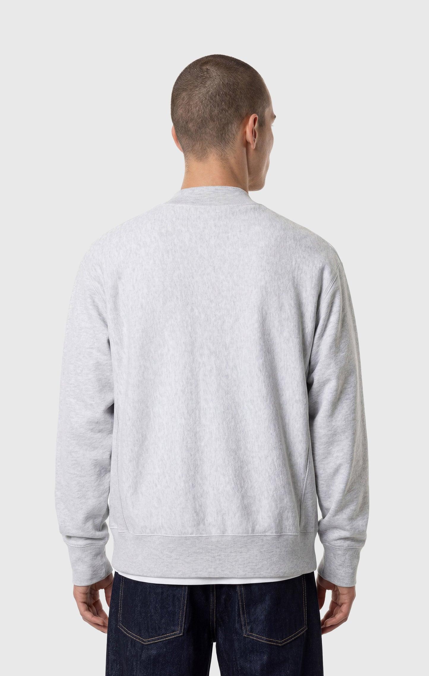 Herren-Bomber-Sweatshirt aus leichtem Reverse Weave