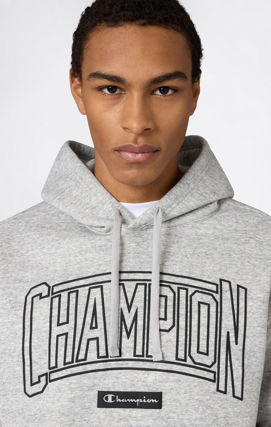 Herren-Kapuzenpullover mit angerauter Innenseite und Puff-Print-Logo
