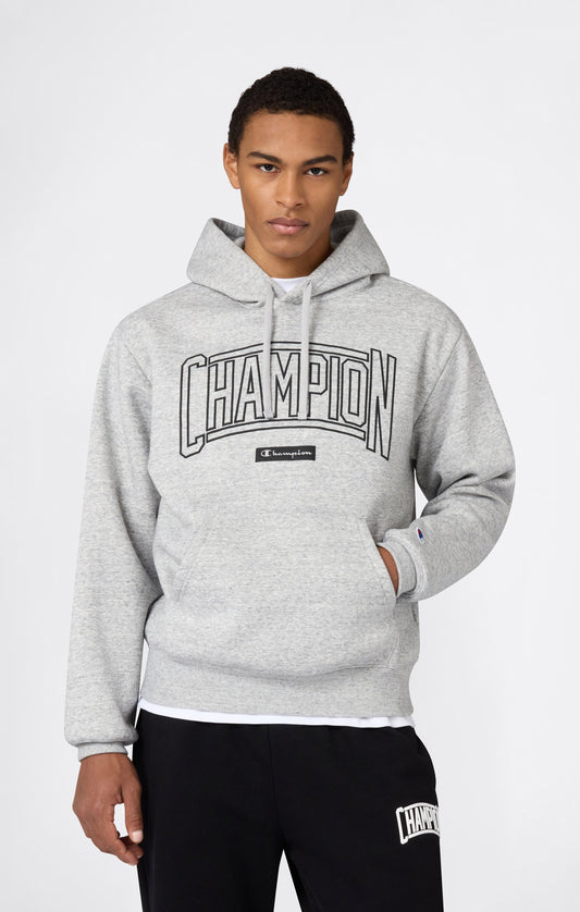 Herren-Kapuzenpullover mit angerauter Innenseite und Puff-Print-Logo