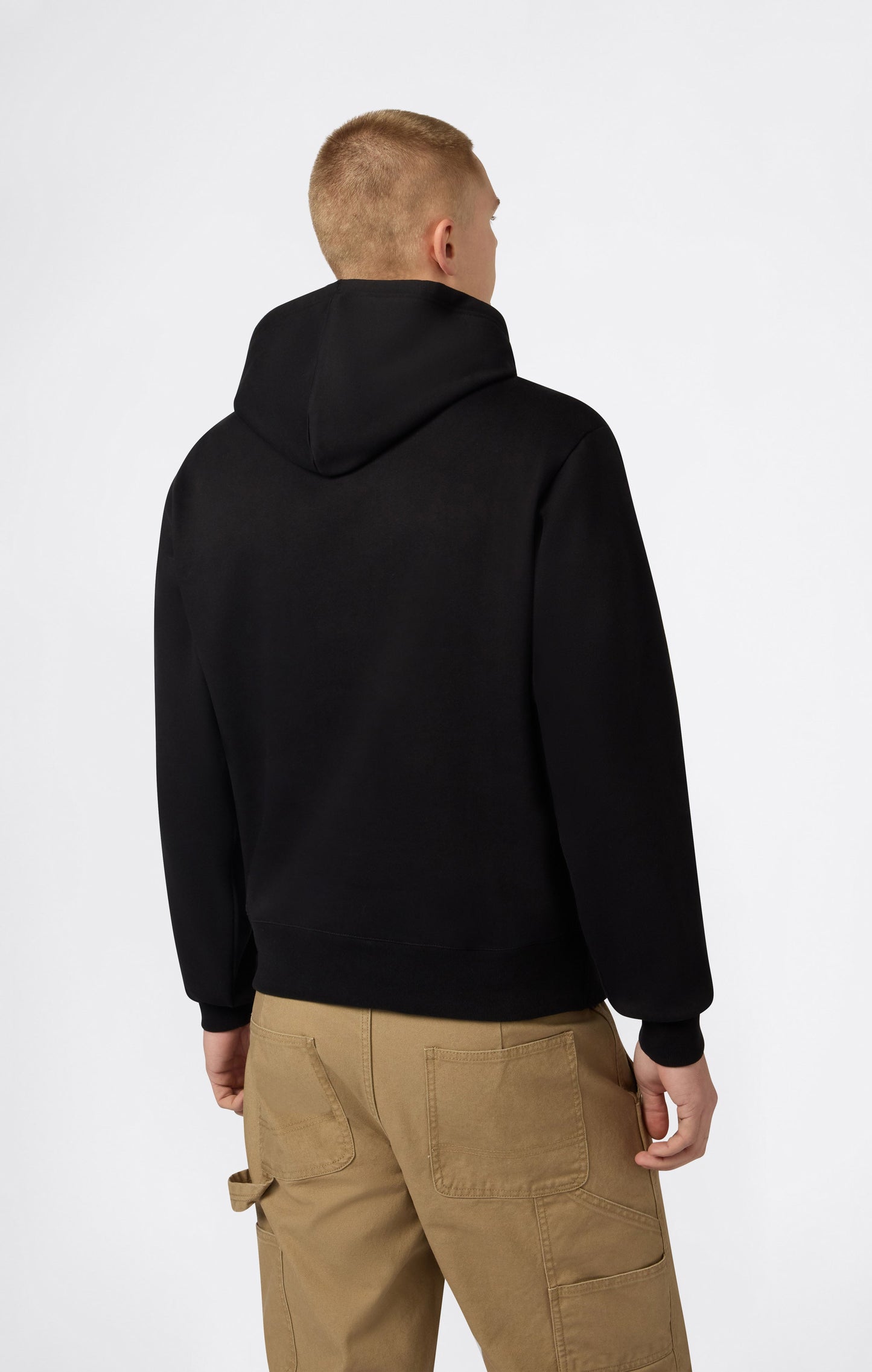 Herren-Kapuzenpullover mit angerauter Innenseite und Puff-Print-Logo