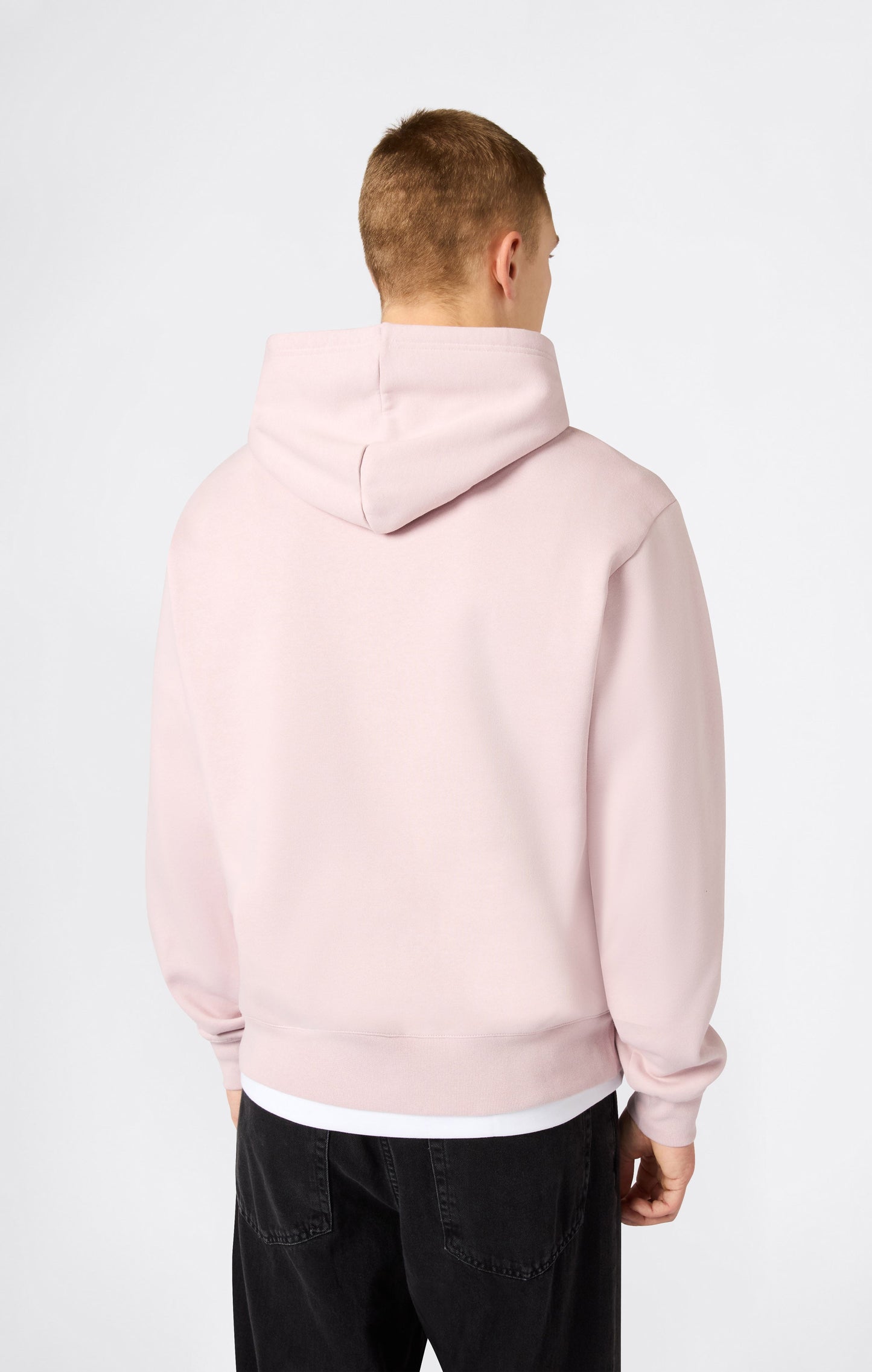 Herren-Kapuzenpullover mit angerauter Innenseite und Puff-Print-Logo