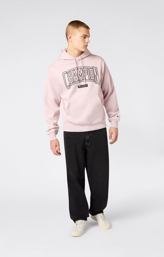 Herren-Kapuzenpullover mit angerauter Innenseite und Puff-Print-Logo