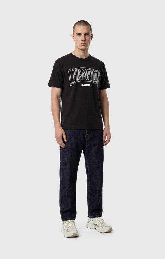 Men's Crewneck T-Shirt With Puff Print Logo