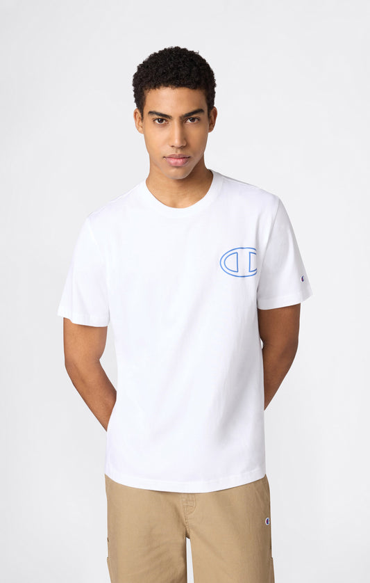 Men's Crewneck T-Shirt With Puff Print Graphic