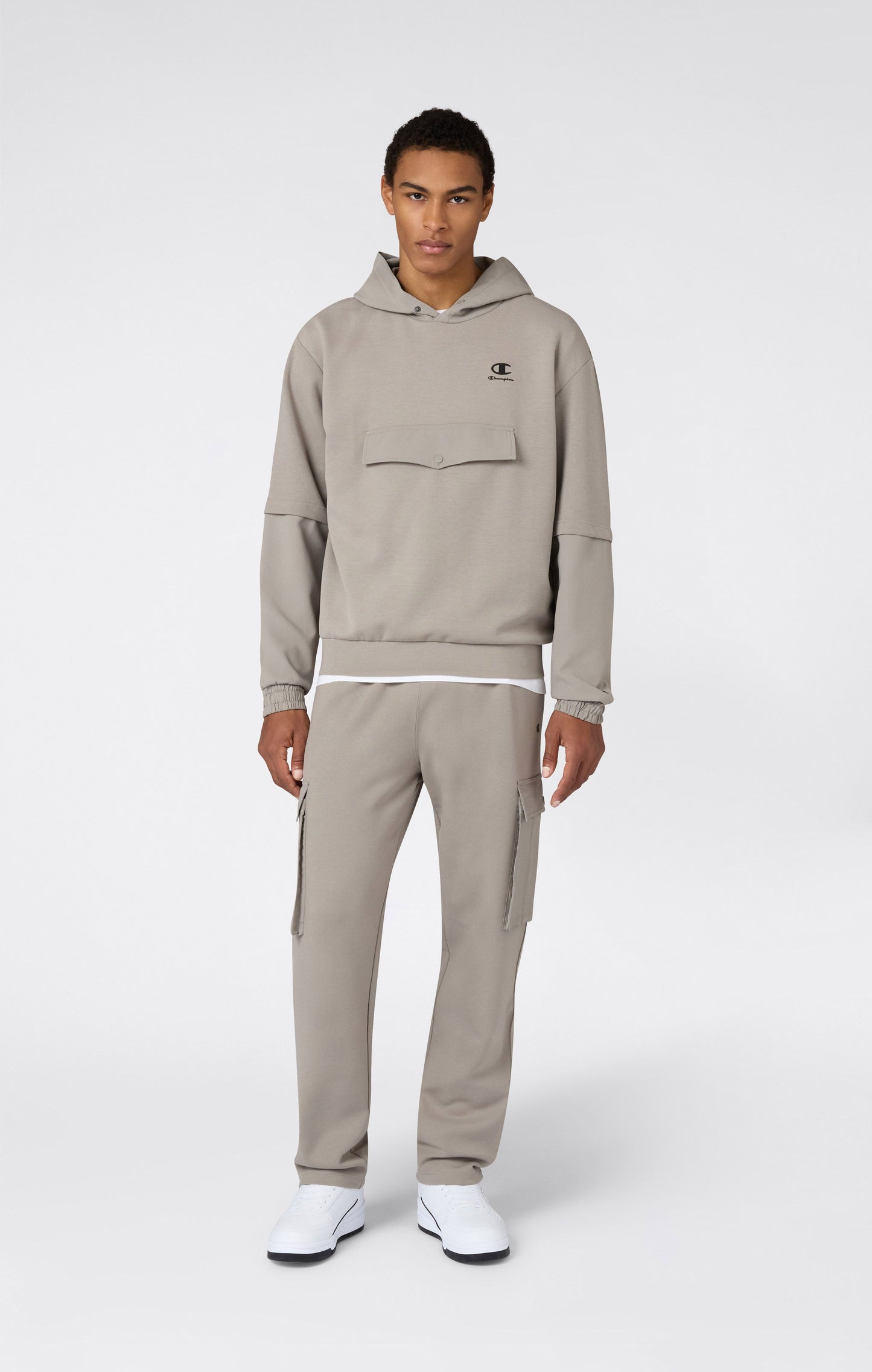 Men's C-Tech Mix Media Hooded Sweatshirt