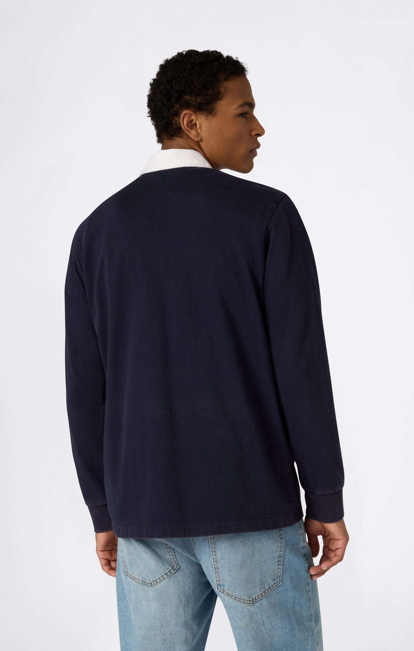 Herren Langarm Half-Zip Polo-Shirt Time Capsule