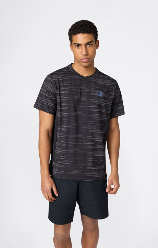 Trainings-T-Shirt mit Allover-Print und schnelltrocknendem Material für Herren