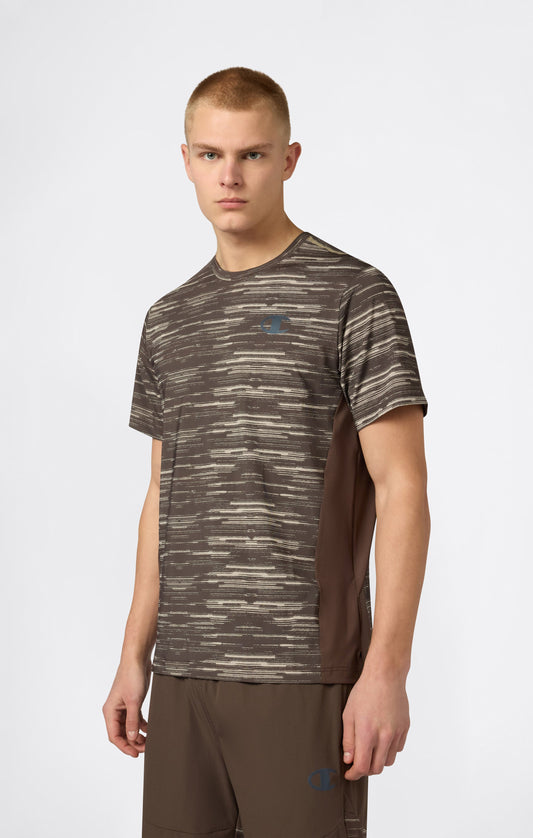 Trainings-T-Shirt mit Allover-Print und schnelltrocknendem Material für Herren