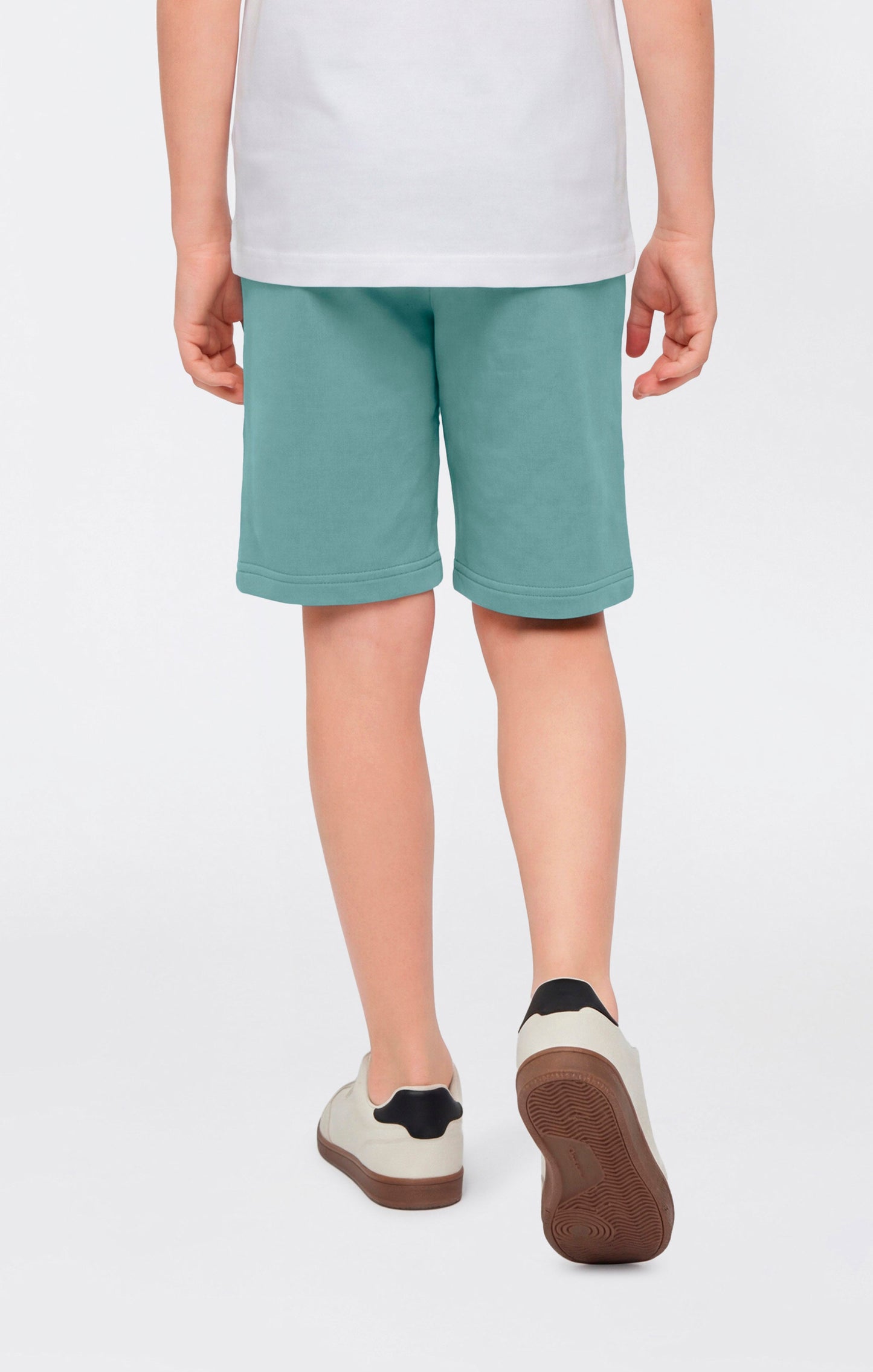 Jungen Bermuda-Shorts mit gestickten Maxi-Logo-Icons