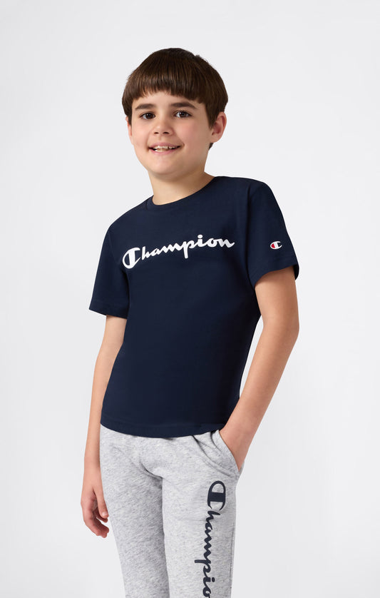 T-Shirt mit Skript-Logo für Jungen