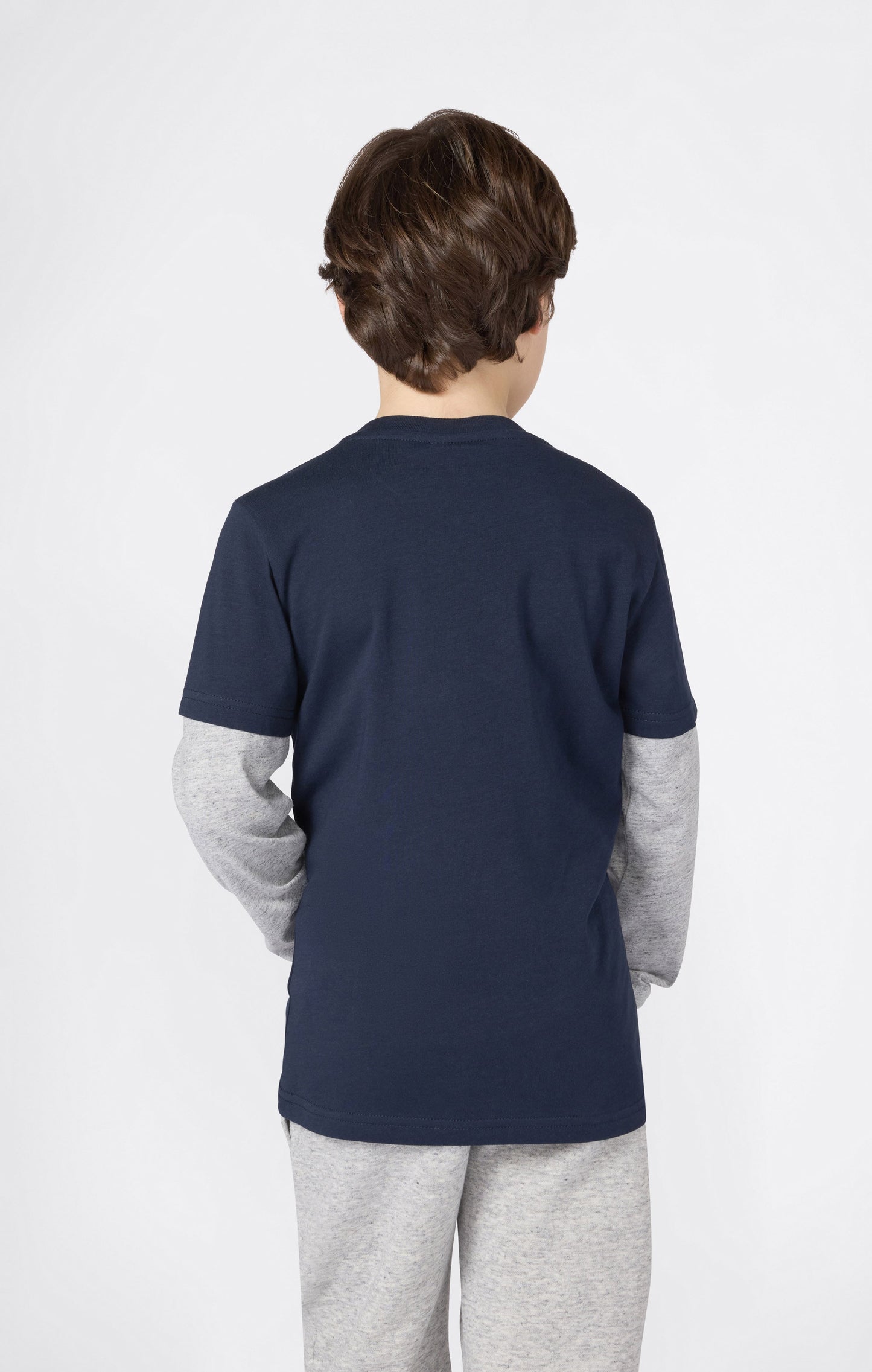 Jungen Langarm-T-Shirt mit Script-Logo