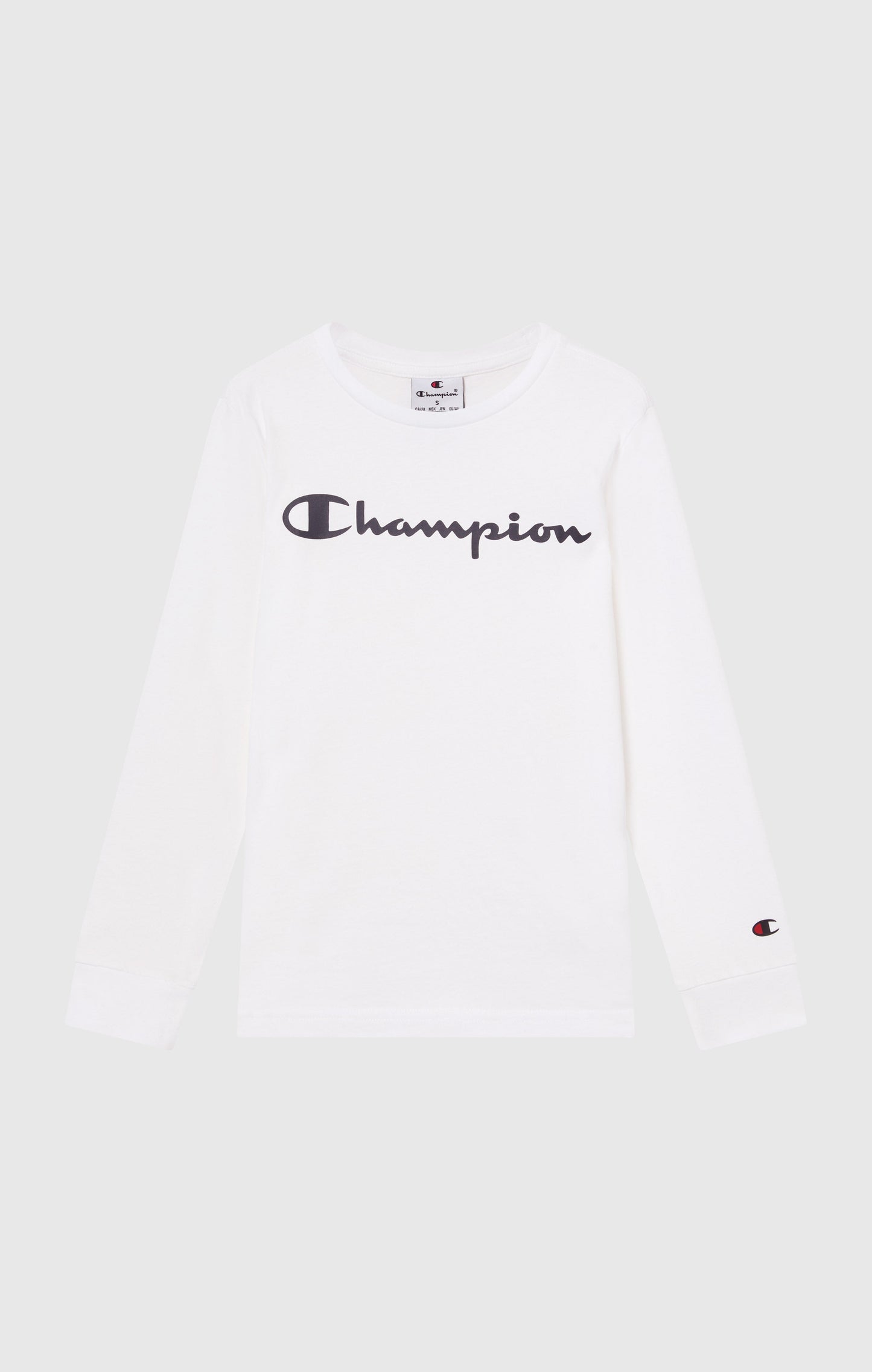 Jungen Langarm-T-Shirt mit Script-Logo