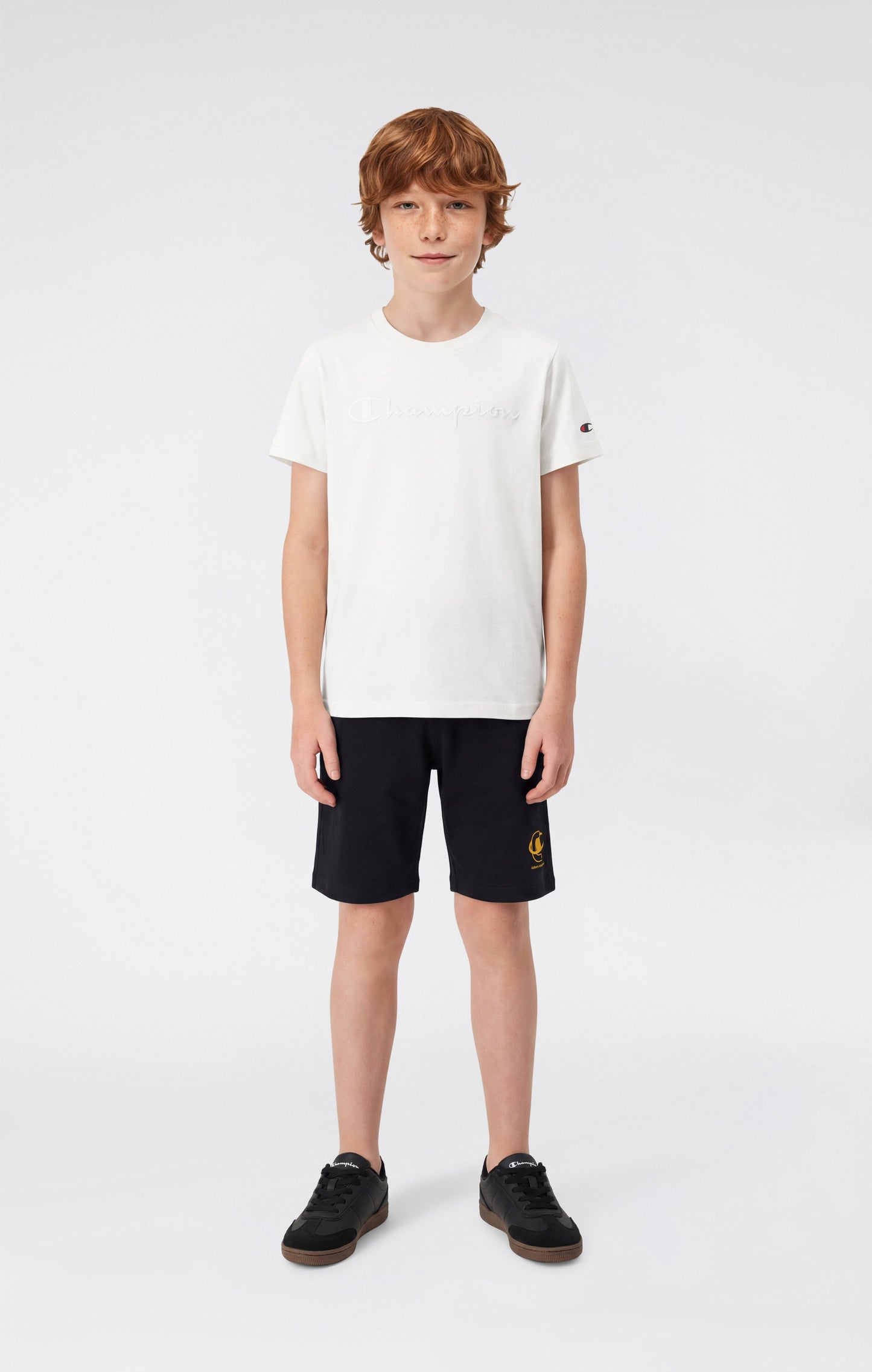 Jungen T-Shirt mit großem Logo und Icons