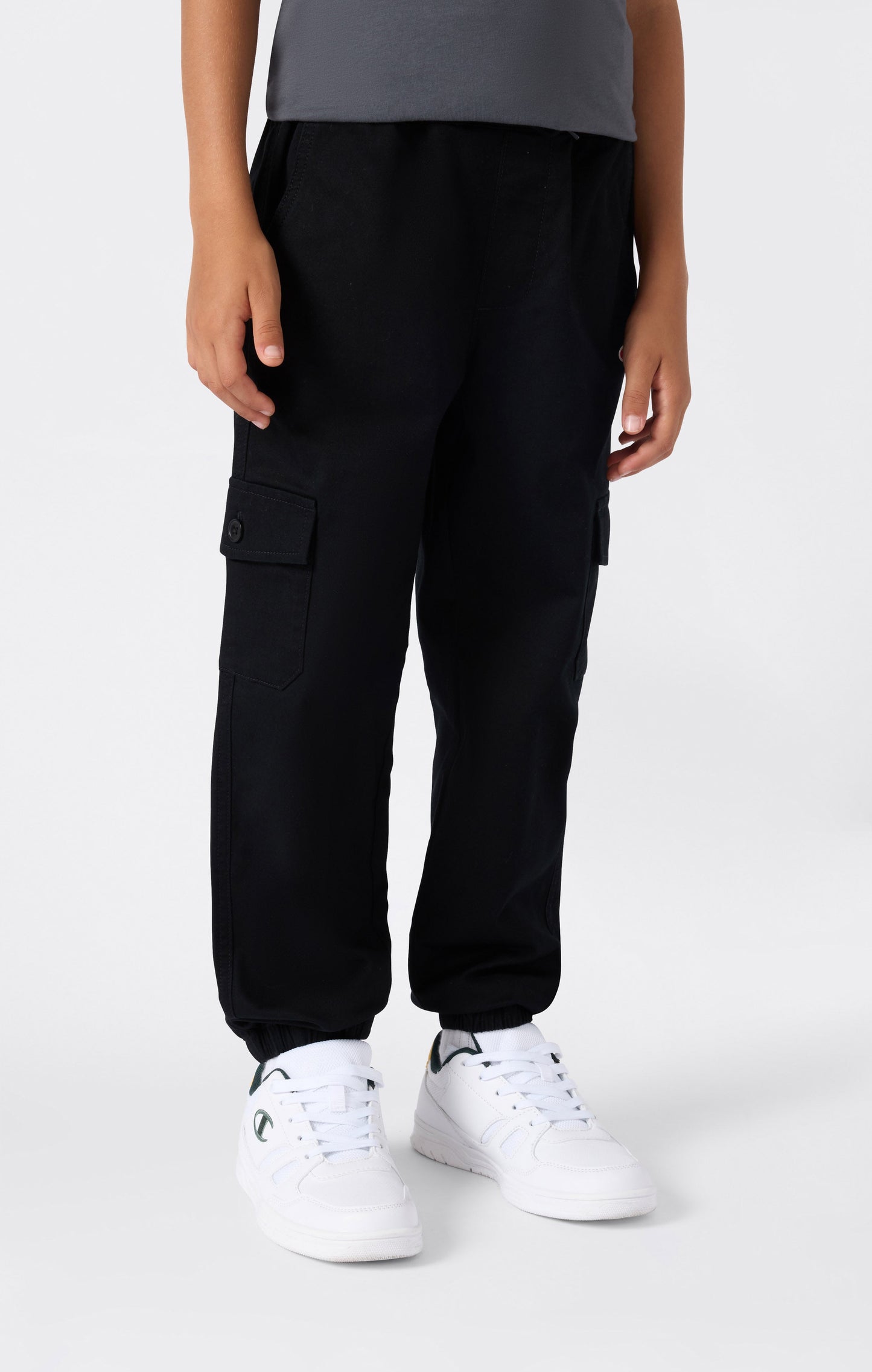 Boys' Stretch Twill Elastic Cuff Cargo Pants Icons
