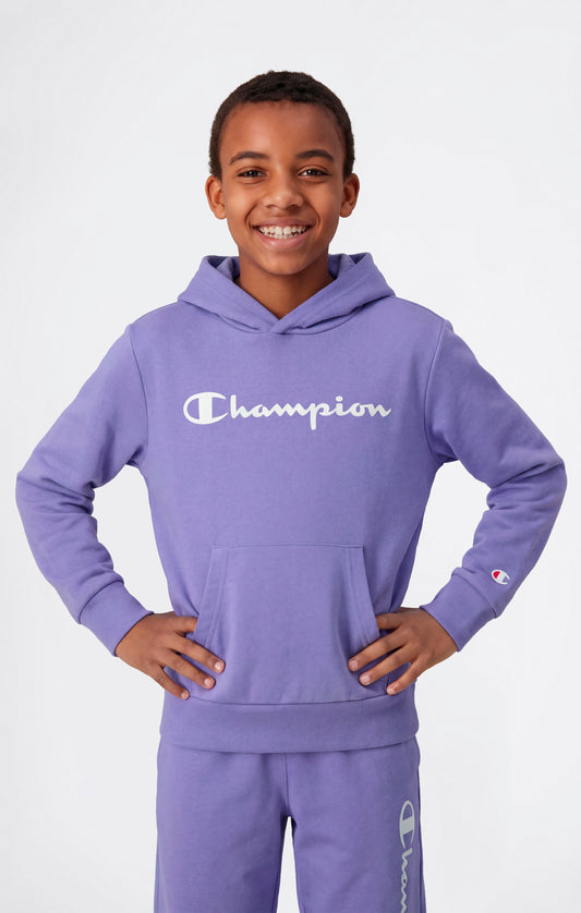 Boys' Lightweight Hooded Sweatshirt with Maxi Printed Logo