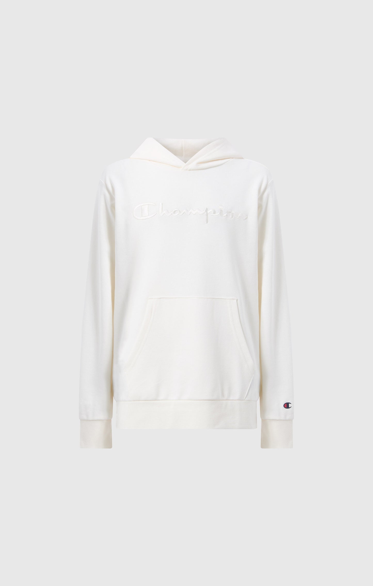 Leichtes Kapuzen-Sweatshirt für Jungen mit tonal aufgestickten Maxi-Logo-Icons