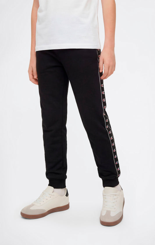 Jungen-Rippbündchenhose mit Tape-Logo