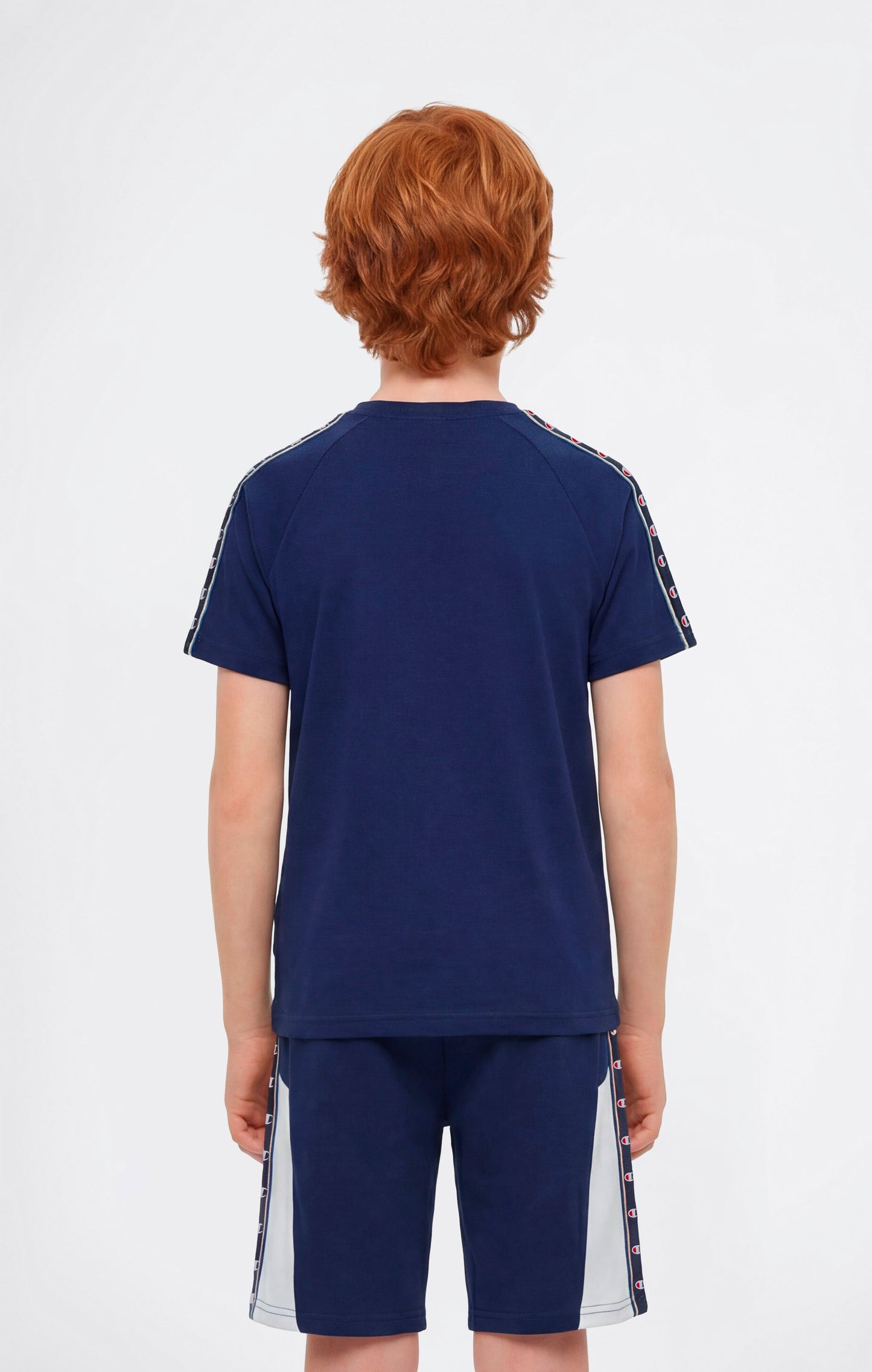 Boys' Crewneck T-Shirt with Tape Logo