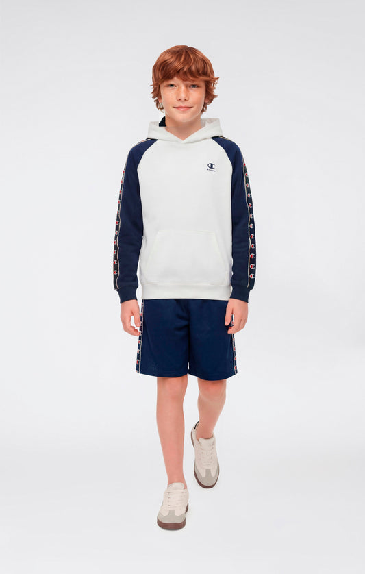 Boys' Mesh Bermuda Shorts with Tape Logo