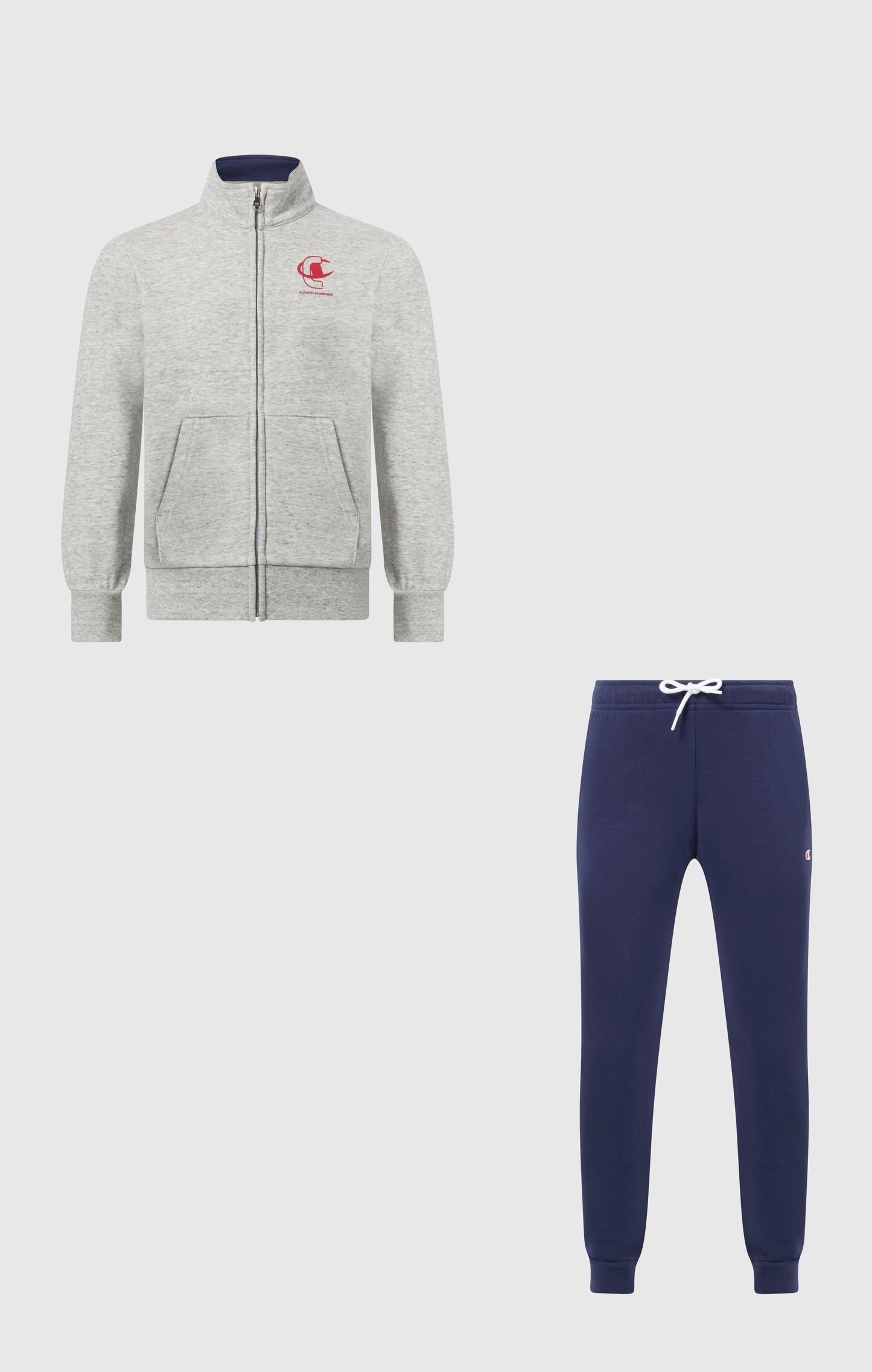 Jungen Trainingsanzug mit durchgehendem Reißverschluss, Sweatshirt und Hose mit Grafik