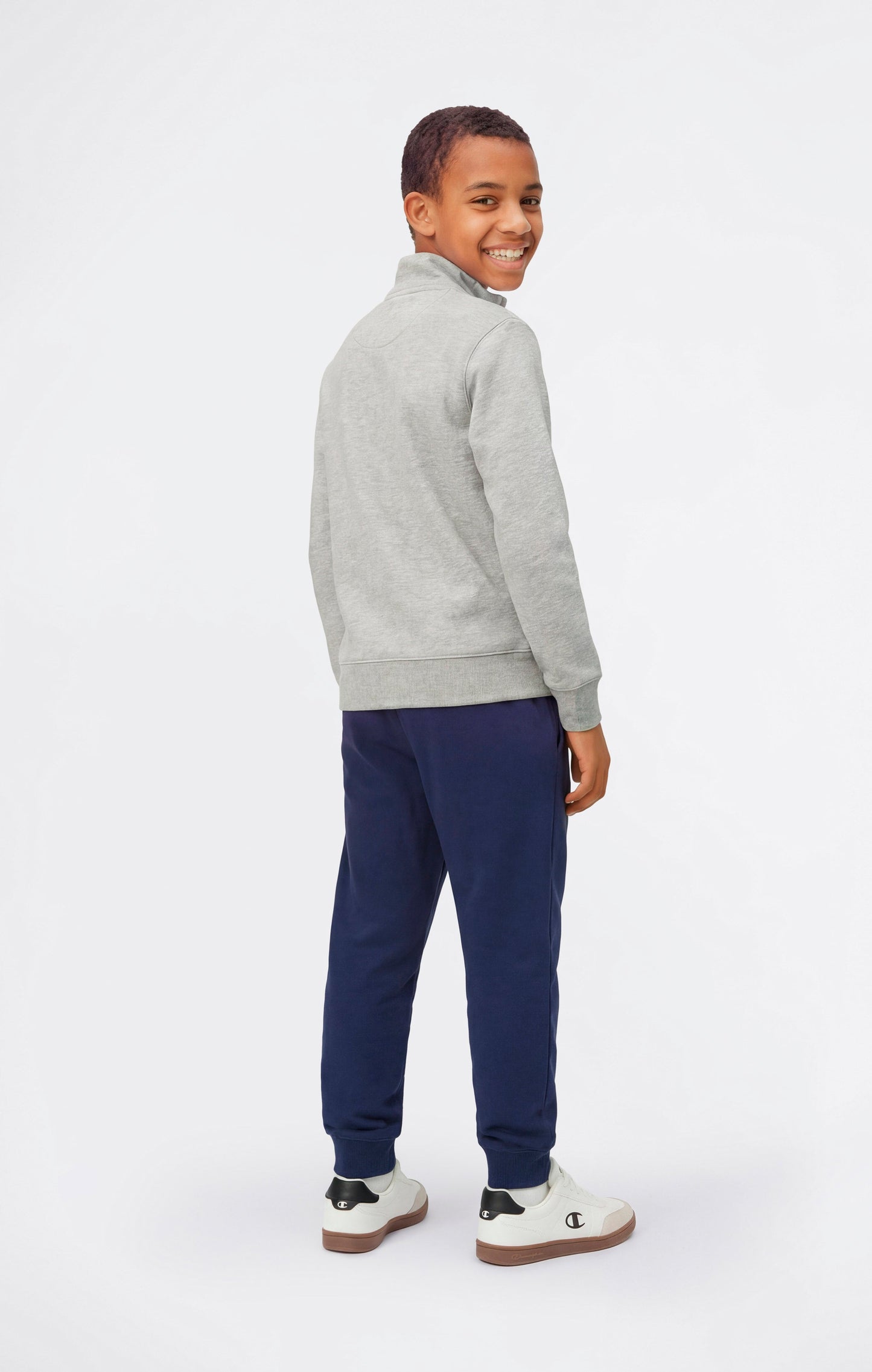 Jungen Trainingsanzug mit durchgehendem Reißverschluss, Sweatshirt und Hose mit Grafik