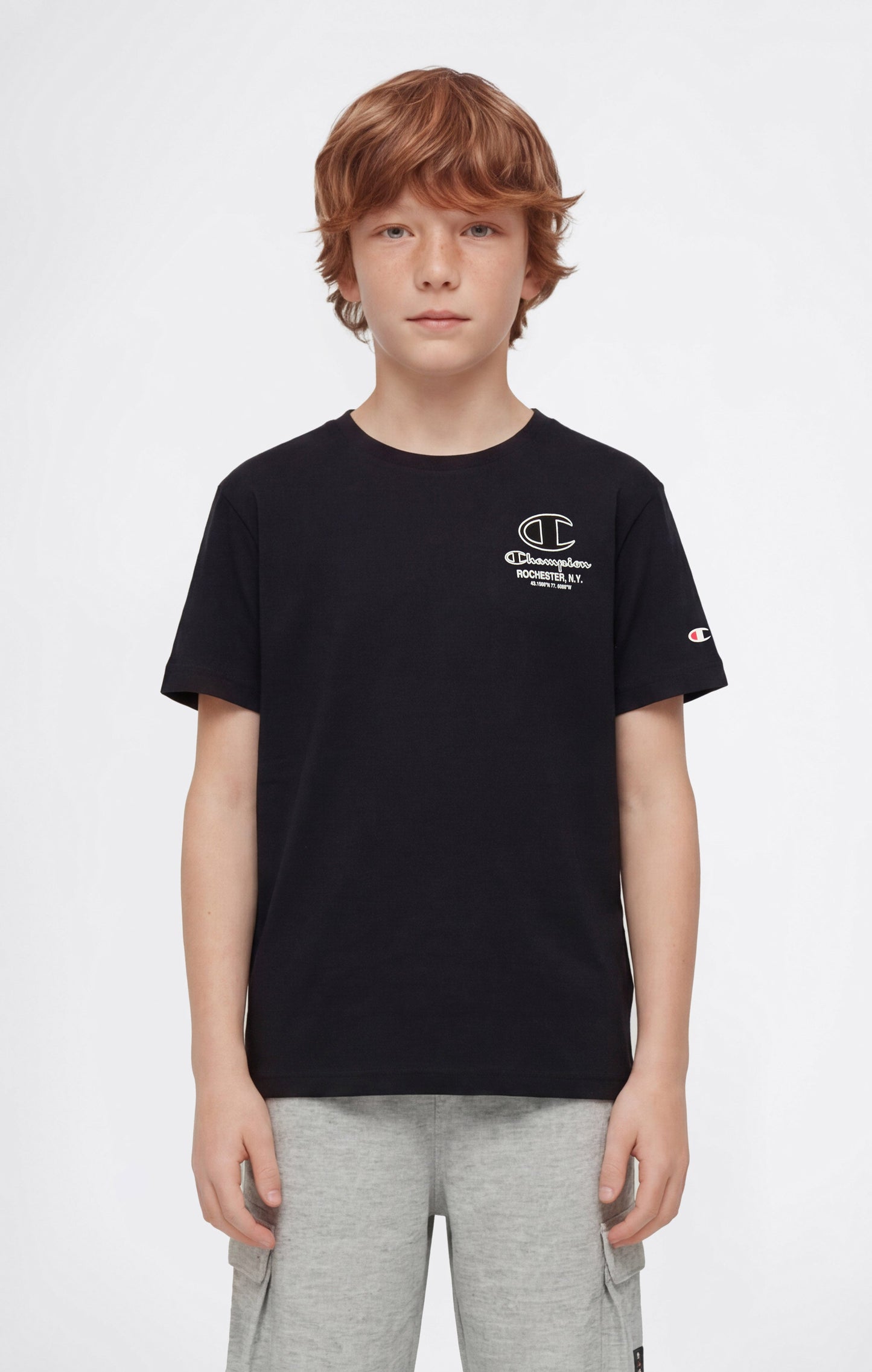Boys' Crewneck T-shirt with Puff Print